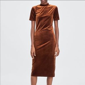 🌟HP🌟 Zara Velour Midi